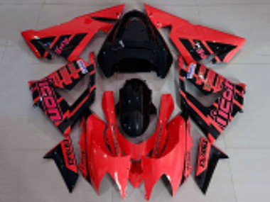 Best 2004-2005 Kawasaki ZX10R Motorcycle Fairings - Red and Black Logo UK