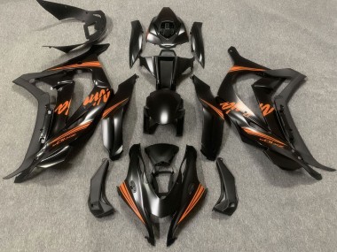Best 2016-2020 Kawasaki ZX10R Motorcycle Fairings - Matte Black Orange Ninja UK