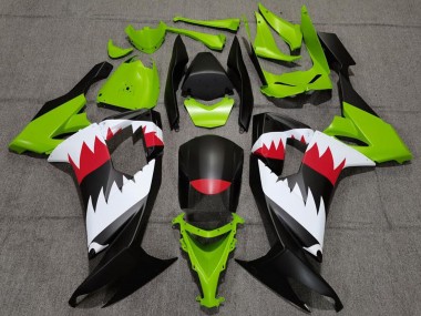 Best 2008-2010 Kawasaki ZX10R Motorcycle Fairings - Green Matte Black Red White Shark UK