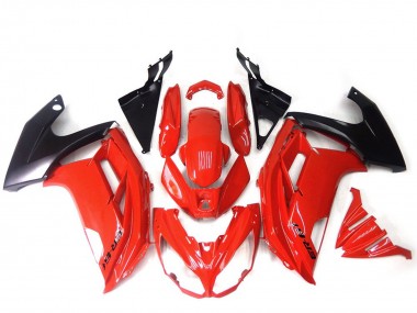 Best 2012-2014 Kawasaki ER6F Motorcycle Fairings - Red Glossy Black UK