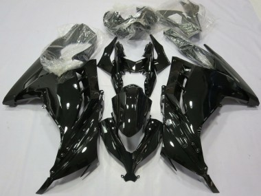 Best 2013-2024 Kawasaki Ninja 300 Motorcycle Fairings - Glossy Black UK