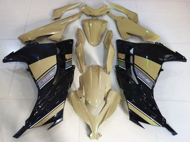 2013-2017 Kawasaki Ninja 300 Motorcycle Fairings - Desert Tan Black UK