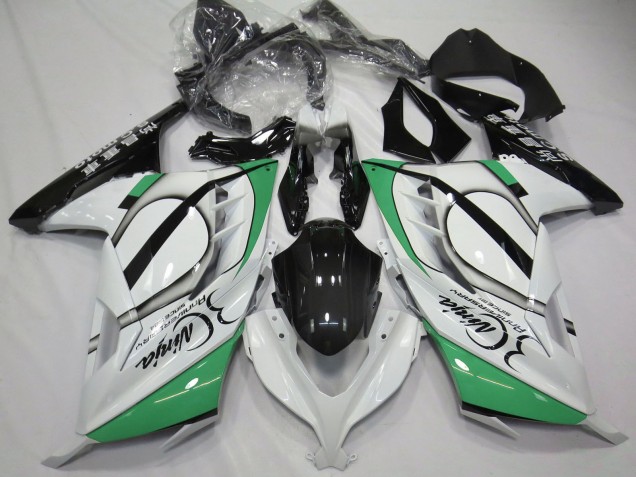 2013-2017 Kawasaki Ninja 300 Motorcycle Fairings - Glossy White Green Black UK