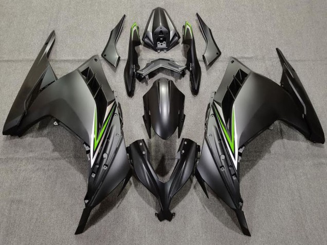 2013-2017 Kawasaki Ninja 300 Motorcycle Fairings - Matte Black Green UK