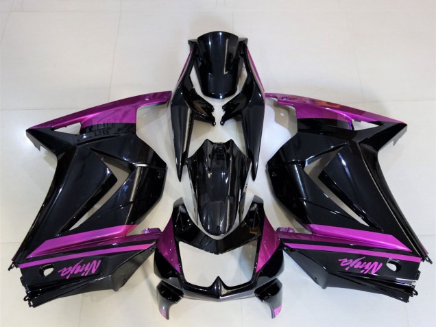 2008-2012 Kawasaki Ninja 250 Motorcycle Fairings - Glossy Black Purple UK