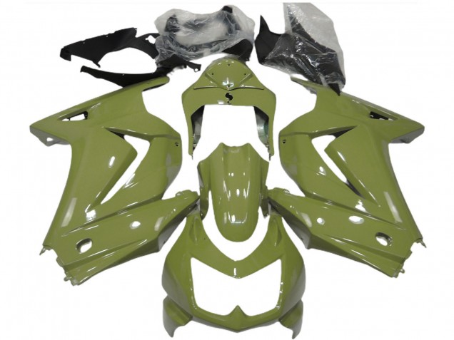 2008-2012 Kawasaki Ninja 250 Motorcycle Fairings - Olive Green UK