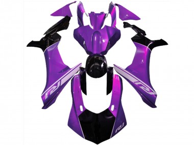 Best 2015-2019 Yamaha R1 Motorcycle Fairings - Purple Glossy Black Silver UK