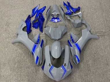 Best 2015-2019 Yamaha R1 Motorcycle Fairings - Nardo Grey Blue UK