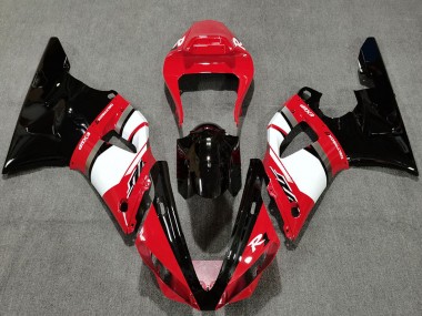 Best 2000-2001 Yamaha R1 Motorcycle Fairings - Red White Glossy Black UK
