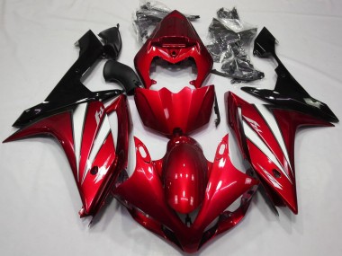 Best 2007-2008 Yamaha R1 Motorcycle Fairings - Red White Black UK