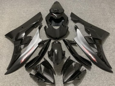 Best 2006-2007 Yamaha R6 Motorcycle Fairings - Glossy Black Silver UK
