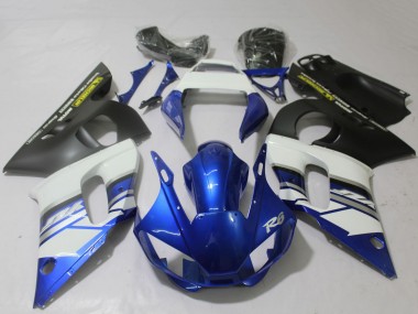 Best 1998-2002 Yamaha R6 Motorcycle Fairings - White Blue Matte Black Yellow UK