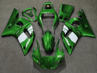 Best 1998-2002 Yamaha R6 Motorcycle Fairing - Green White UK