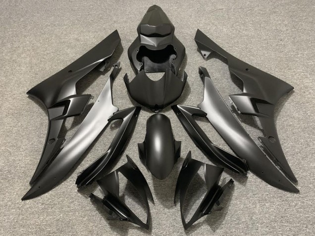 2006-2007 Yamaha R6 Motorcycle Fairings - Matte Black UK
