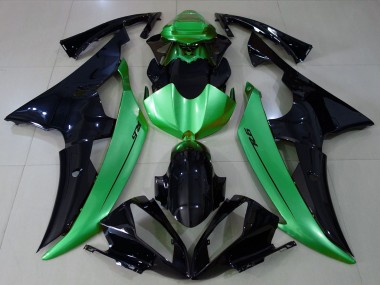 Best 2008-2016 Yamaha R6 Motorcycle Fairings - Green Glossy Black UK