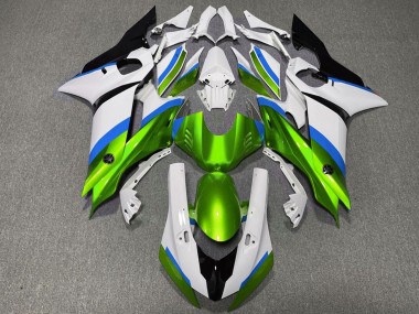 Best 2017-2023 Yamaha R6 Motorcycle Fairings - White Blue Green UK