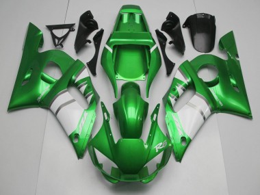 Best 1998-2002 Yamaha R6 Motorcycle Fairings - Green White UK