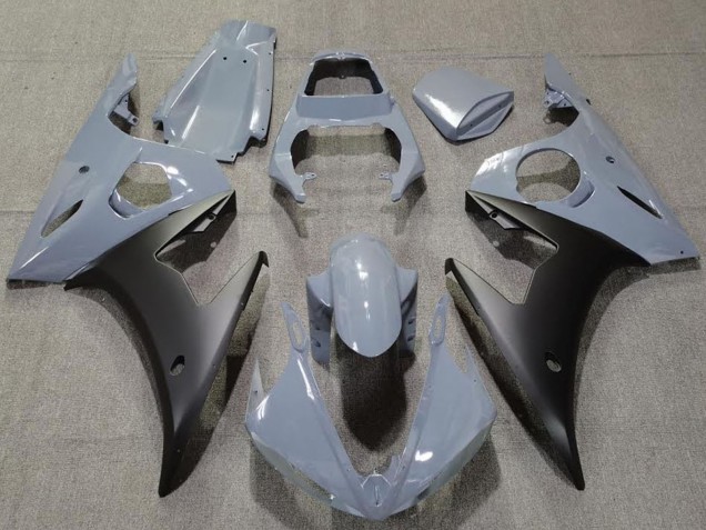 2003-2004 Yamaha R6 Motorcycle Fairings - Nardo Grey Matte Black UK