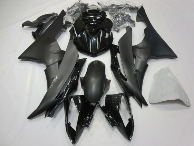 2008-2016 Yamaha R6 Motorcycle Fairing - Glossy Black Matte Black UK
