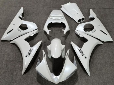 Best 2005 Yamaha R6 Motorcycle Fairings - Pearl White UK