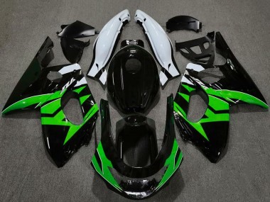 Best 1996-2007 Yamaha YZF600R Thundercat Motorcycle Fairings - Glossy Black Green White UK
