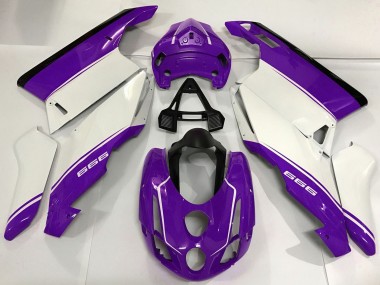 Best 2003-2004 Ducati 999 Motorcycle Fairings - White Purple Black UK
