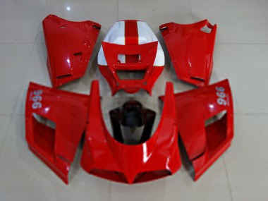 Best 1993-2005 Ducati 996 Motorcycle Fairings - Glossy Red White Black UK