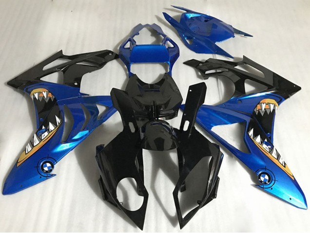 2017-2018 BMW S1000RR Motorcycle Fairings - Blue Glossy Black Orange Shark UK