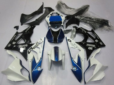 Best 2017-2018 BMW S1000RR Motorcycle Fairings - White Blue Glossy Black UK