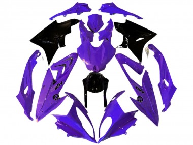 Best 2009-2014 BMW S1000RR Motorcycle Fairings - Purple Glossy Black HP UK