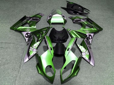 Best 2017-2018 BMW S1000RR Motorcycle Fairings - Green Black Light Purple UK