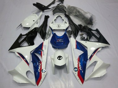 Best 2009-2014 BMW S1000RR Motorcycle Fairing - White Red Blue Glossy Black UK
