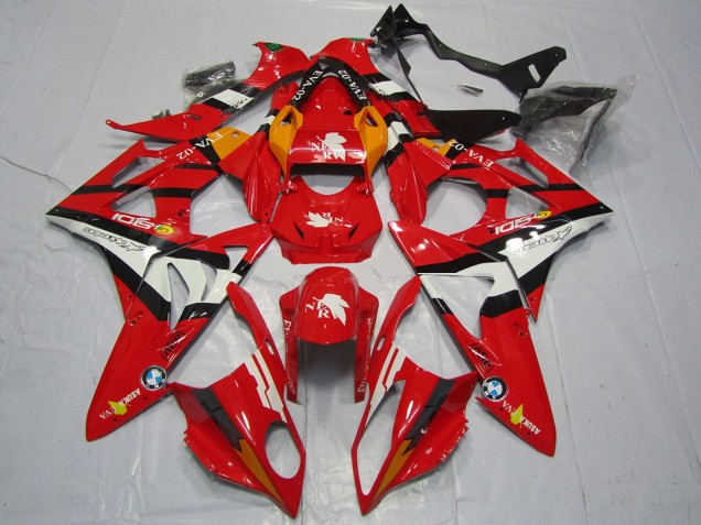 2017-2018 BMW S1000RR Motorcycle Fairings - Red White Black UK