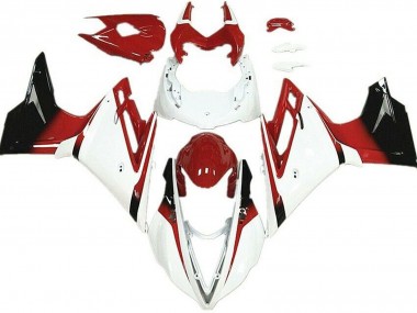 Best 2013-2016 Triumph Daytona 675 Motorcycle Fairings - White Red Glossy Black UK
