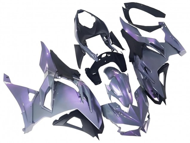 2024-2026 Kawasaki Ninja 500 EX500R Motorcycle Fairings - Chameleon Grey Dazz Pearl Purple UK