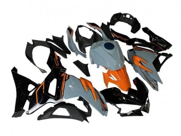 2024-2026 Kawasaki Ninja 500 EX500R Motorcycle Fairings - Nardo Grey Orange Black UK