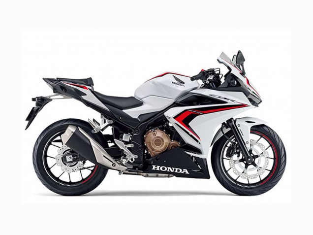 2022 Honda CBR400R Motorcycle Fairings - White Red Glossy Black UK
