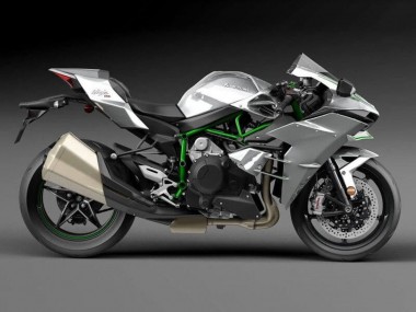 Best 2015-2022 Kawasaki Ninja H2 Motorcycle Fairings - Silver UK