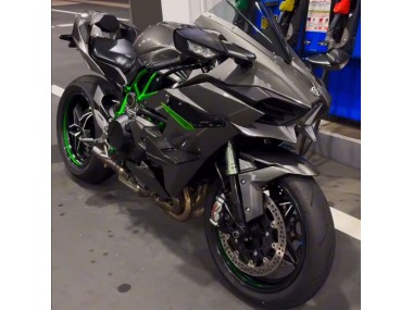 Best 2015-2022 Kawasaki Ninja H2 Bike Fairings - Grey UK