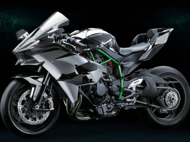Best 2015-2022 Kawasaki Ninja H2 Motorcycle Fairing Kits - Grey UK