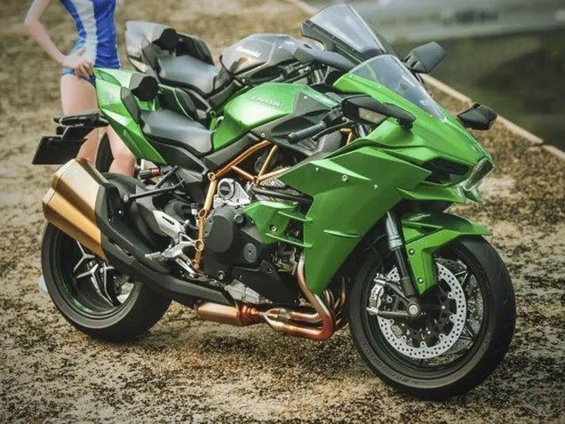 2015-2022 Kawasaki Ninja H2 Motorcycle Fairings - Green UK