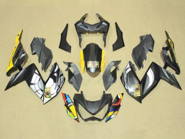 Best 2015-2016 Kawasaki Z250/Z300 Motorcycle Fairings - Grey Yellow Blue Red White UK
