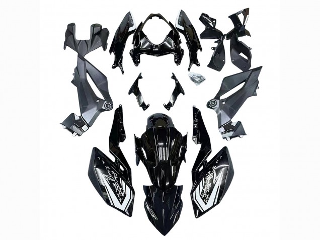 2018-2024 Kawasaki Z400 Motorcycle Fairings - Glossy Black UK