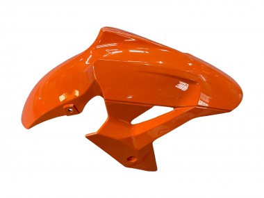 Best 2018-2024 Kawasaki Z400 Motorcycle Fairings - Orange Glossy Black UK