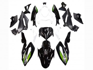 Best 2018-2024 Kawasaki Z400 Motorcycle Fairings - White Glossy Black Green UK