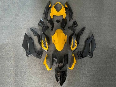 Best 2018-2024 Kawasaki Z400 Motorcycle Fairings - Yellow Black UK