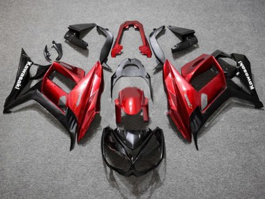 Best 2010-2016 Kawasaki Z1000SX Motorcycle Fairings - Red Glossy Black UK