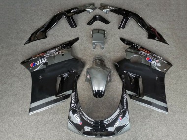 Best 1989-1990 Kawasaki ZXR250 Motorcycle Fairings - Glossy Black Grey Elf Touch4 Bridgestone UK