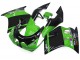 1989-1990 Kawasaki ZXR250 Motorcycle Fairings - Green Glossy Black Elf Touch4 Bridgestone UK