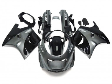 Best 1993-2003 Kawasaki ZZR1100 Motorcycle Fairings - Grey Black Ninja UK